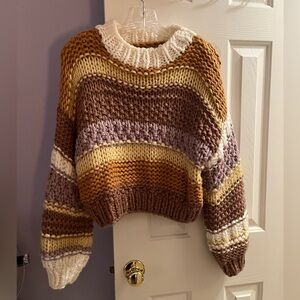 Multi color knit sweater